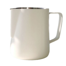 스팀피쳐 밀크저그 스팀피처 라떼아트 벨크리머 카페 우유거품기, 1개, 아이보리 360ml