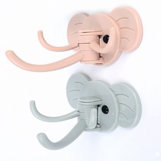 아랫채상점 부착식 3단 코끼리 회전 훅 회전걸이