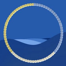 로스티 다이어트 안아픈 지압 훌라후프, 블루, 1개, 750g