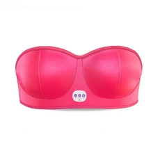 전기 마사지 브라 적외선 가열 가슴 마사지 확대 펌프 마사지 브라 리프팅 퍼밍 확대, 02 Red