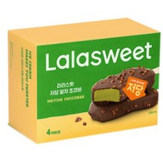 라라스윗 저당 말차 초코바 아이스크림