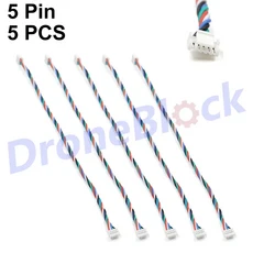 Pixhawk 비행 컨트롤러용 케이블 와이어 6C 4 CUAV v5 JST GH1.25 5PCs, 03 5Pin 5PCS
