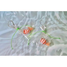 夜市撈金魚韓國手工逗貓棒，手工製作逗貓玩具，趣味造型互動玩具，貓咪解悶玩具, 1個, 紅色