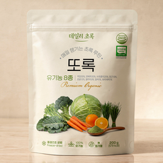 데일리초록 또록 유기농 동결건조 야채가루 생식 선식 샐러드, 1개, 200g