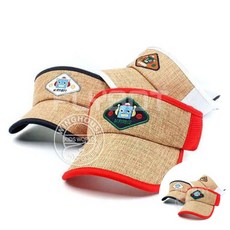 로봇 키즈썬캡 유아 밀짚 여름모자