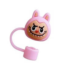 可愛仙人掌造型吸管杯替換配件，柔軟矽膠材質，寶寶飲水好幫手, 1個, 粉色綿羊