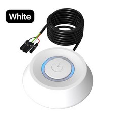실험 키트 DIY 재미있는 과학 놀이 세트 LED 조명이 있는 1.8M 데스크탑 컴퓨터 전원 스위치 PC 마더보드 외부 시작 켜기/끄기 버튼 가정용 연장 케이블, [01] 1.8미터, [04] Blue Light - B