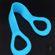 행운과 8자형 스트레칭 밴드 고탄력운동밴드, 38cm - 블루