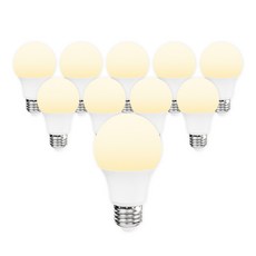 라인라이팅 LED 에코 벌브 전구 8w (주광/전구/주백), 전구색, 10개