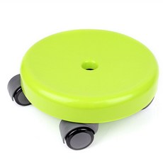 낮은의자 바퀴달린의자 청소용 원형 목욕 의자 바퀴 그린_woc_1112