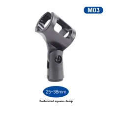 호환 Shure 마이크 마운트 홀더 용 마이크 클립 휴대용 무선/유선 마이크 회전식 내구성 스탠드 클립 마이, 02 M03