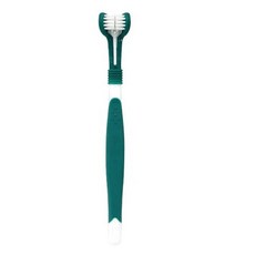 베스토 3면 애완동물 칫솔 강아지 플라스틱 치석 제거 구강 청결 관리 고양이, 1pcs 4