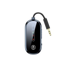 藍牙5.4 無線音頻發射器/接收器 （一拖二/飛, 黑色, 1個