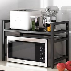 오엠티 너비조절 오픈형 렌지대 2단, RANGE01_블랙