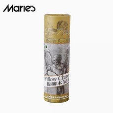 馬利牌棉柳木炭條炭筆專用軟性炭鉛素描碳棒繪畫美術用品, 1個, C7332【25支】5-7mm