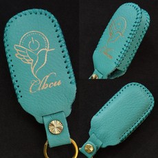 2023-2025 SYM CLBCU 125 Keyless 三陽蜂鳥 燙金 鑰匙套 鑰匙皮套 鑰匙殼 鑰匙包 鑰匙圈, 1個, A.蒂芬妮藍色