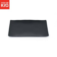 김밥접시 체크(흑) 블랙컬러 멜라민그릇 돌산 DS-7831, 단일사이즈, 1개