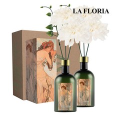 라플로리아 꽃 디퓨저, 2개, 500ml, S1.블랙체리 향/B3. 달리아L12/화이트