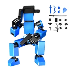 3D 프린트 액션 피규어 13 개의 다관절 이동식 로봇 장난감 전신 기계식 마네킹 더미 장난감, 02 biue