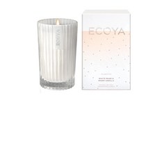 ECOYA 節日限定歡慶香氛系列 白麝香與溫暖香草香氛蠟燭, 1個, 香氛蠟燭 345g