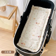 嬰兒車墊子寶寶小推車坐墊棉墊，四季通用透氣舒適款，遛娃座椅車墊躺墊睡墊, 小紅帽, 1個
