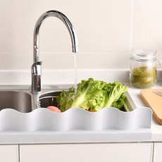 오렌지위크 실리콘 싱크대 물막이 가림막 흡착식, 1개, 핑크