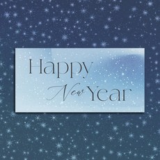 바른손카드 연하장 스노우블루