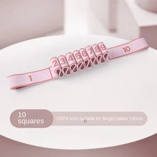탄성 크로스핏 요가 저항 밴드 운동 피트니스 섬유 코튼 훈련 8/10/12 그리드, 11 Pink-11 grid, 1개