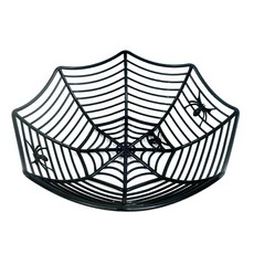 파티쇼 할로윈 거미줄 사탕 바구니 파티용품 소품 장식 데코, 블랙