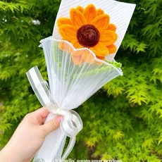 手工扭扭棒向日葵花束, 1個, 向日葵