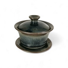 博古珍藏 宋代建窯兔毫茶盞碗托，早期收藏老件茶杯瓷器，建盞文物底價回饋, 1個