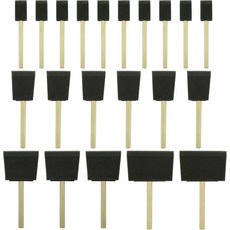 퓨랜드 폴리 폼 브러시 2인치 18개 페인팅 염색 페인트 스펀지용 고밀도, 1"- 4" assorted