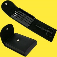 프리미엄 족집게 핀셋 가위 케이스 세트 미용가위 미용쪽집게 족집게미용세트 코털가위