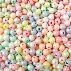 비즈아이 [6417-16]아크릴통과형 펄믹스 볼 8mm 파스텔랜덤 10g(약38개)