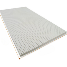 班尼斯 70X130x5cm 鑽石切片天然嬰兒乳膠床墊推薦(高密度85高純度95), 乳白色, 1張