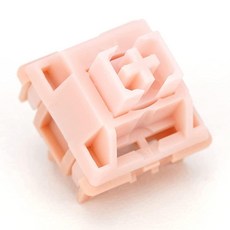 WS 화이트 선형 기계식 키보드 윤활식 스위치 표준 MX 구조의 5핀 45gf 조용한 사전 윤활식 스위치 (35개), WS 기계식 키보드 스위치 5핀 PCB 마운트 윤활형, Linear-Pink