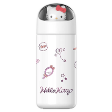 StarR 캐릭터 일러스트 보온 보냉 텀블러, 1개, 350ml, 헬로키티 화이트