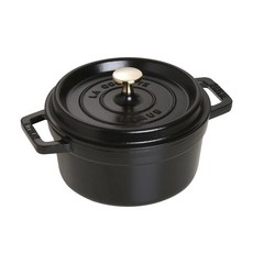 Staub 圓形鑄鐵鍋 20cm, 1個, 黑