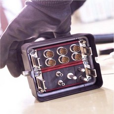 史陶比尔 STAUBLI 代替重載連接器8路氣模組 CT34.0192插頭 CombiTac，工業氣動連接解決方案, 1個, 上壳顶出外壳, 上壳顶出外壳