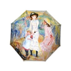 아트박스/헬로레인캣츠 명화_르누아르-건지섬 바닷가의 아이들 3단자동우산