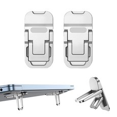 노트북 스탠드 지지 휴대용 2단 각도조절 거치대/ 노트북 태블릿 휴대폰/ 2개세트, 실버