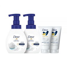 도브 포밍핸드워시 240ml 딥모이스처 2개 + 핸드크림 75ml 에센셜케어 2개, 피치&릴리 240ml 2개, 어웨이크닝 케어 2개