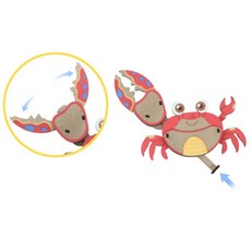 농게 집게 기어 장난감 만들기 태엽 작동 구조 학습 교구 1인용 사이언스 과학 관찰, 1개