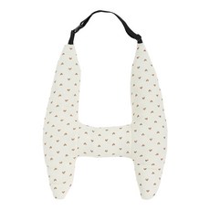 兒童汽車睡眠枕安全帶護肩頭枕，雙層記憶棉支撐，可調側翼防滑設計，臺灣出貨, 愛心_H枕