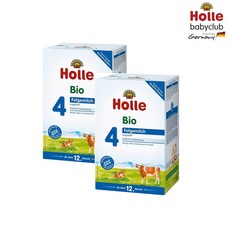 홀레 Holle 유기농 바이오 분유 4단계 독일내수용 독일직배송, 2개, 600g