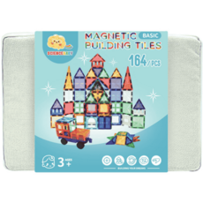 豪華鑽面磁力片積木 164片, 2入