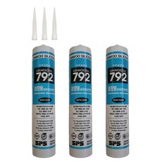 퀵마켓 렉산용 외장용 실리콘 다우실 792 투명, 3개