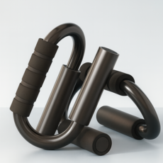 루킨홈 인체공학 손목보호 팔굽혀펴기 푸쉬업바 2P, 블랙