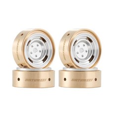 BATRAZZI RC Crawlers 트럭 업그레이드 부품 SCX24/CR24/FMS FCX24M (디스커버리/레인지로버 및 타코마) : 2cm(0.8인치) 알루미늄 4슬롯 로, 1.옐로우