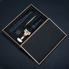 태평만성 소가죽 시계줄 나비 버클